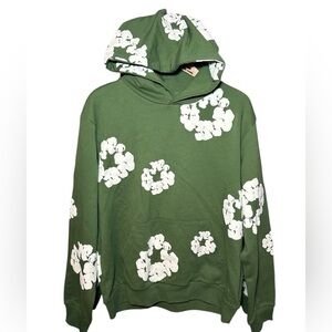 NEW! Denim Tears The Cotton Wreath Hoodie Sweatshirt Green